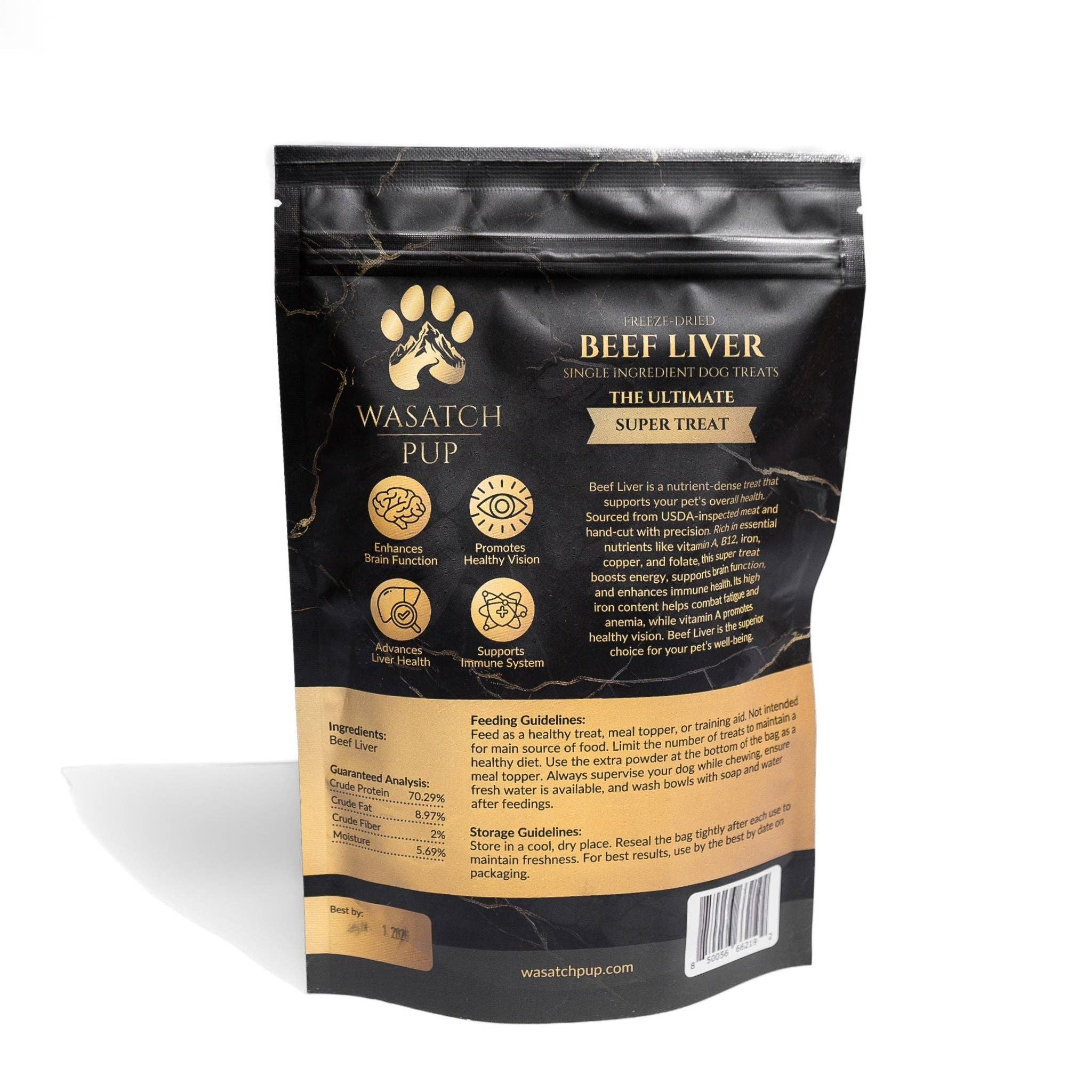 Wasatch Pup - Wholesale Pet treats – Dog - Freeze-Dried Beef Liver | Single Ingredient Dog Treats9