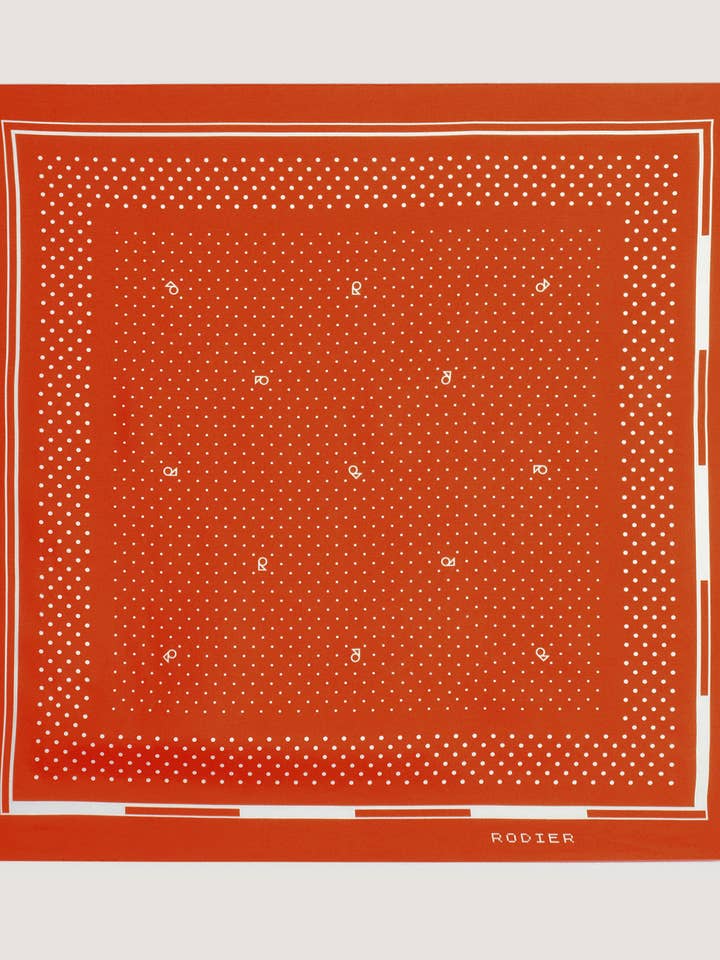 Seidenbandana mit Punkten für den Großhandel von Rodier