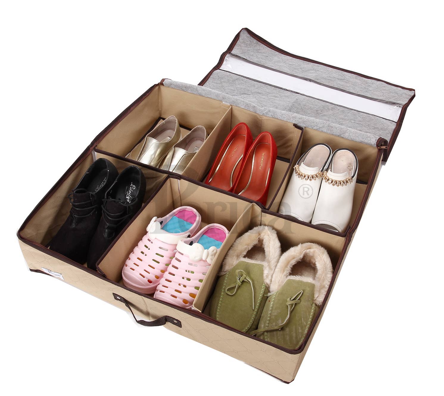 Periea - Wholesale Shoe Rack - Periea Shoe Storage Box With Hard Base and Sides - Sami6