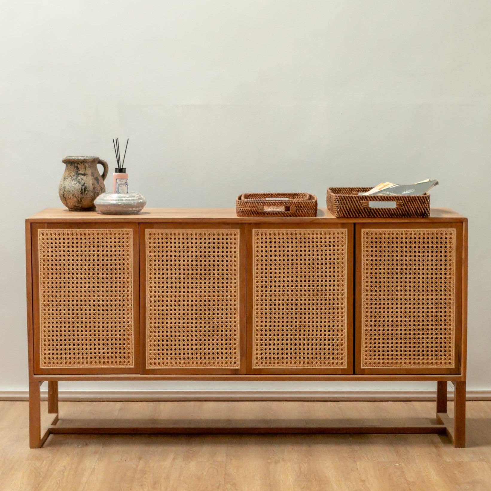 Soeji – wholesale Serving tray – Rectangular Tray Rattan Serving Tray Large Decorative AMAHAI3