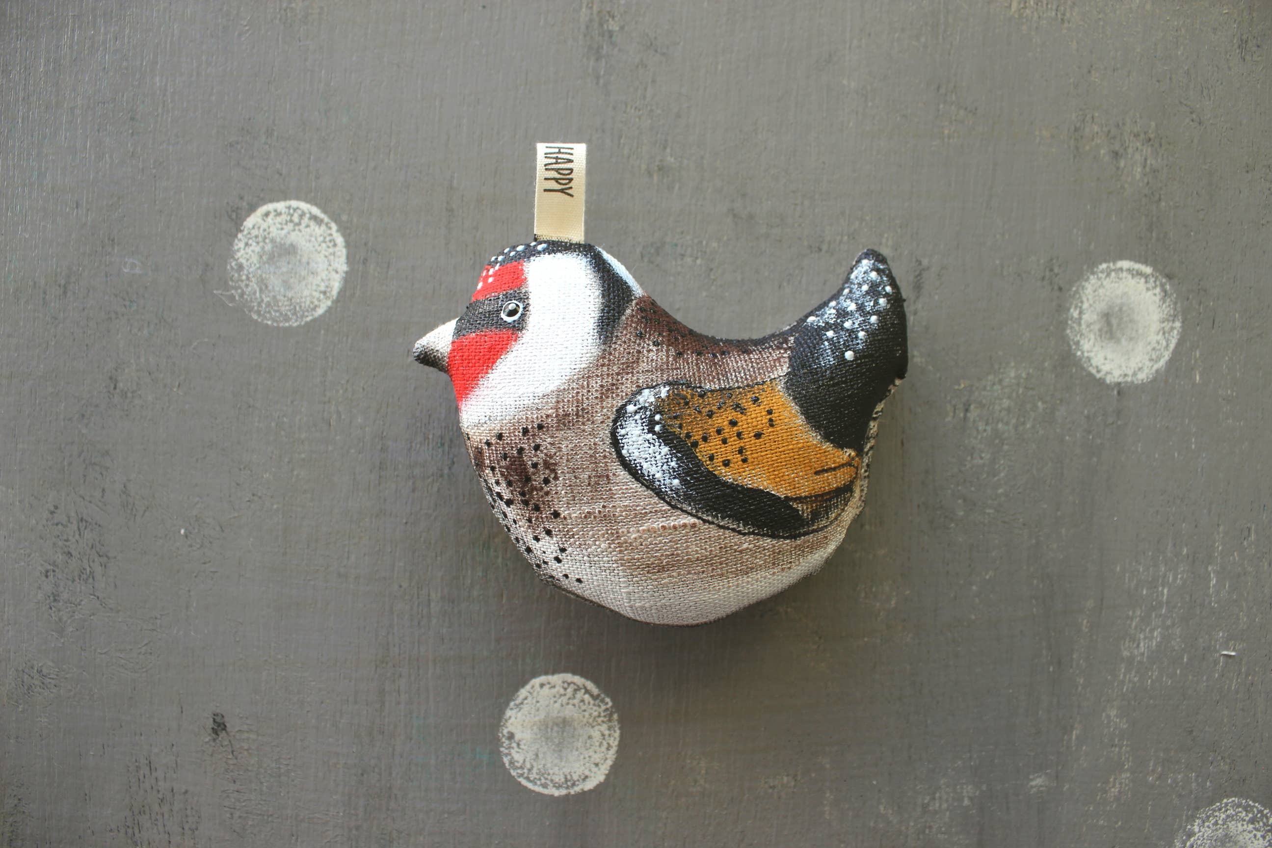 HandyHappy - Wholesale Ornament - *Goldfinch Bird Ornament Animal Totem Herbal Sachet Lavender2
