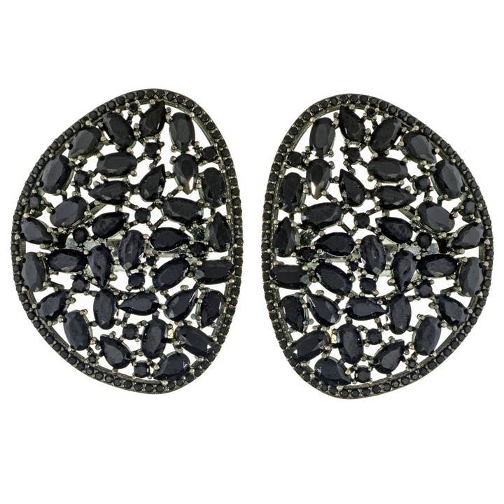 Lacelike Oval Ring - Svart för wholesale av JCM London