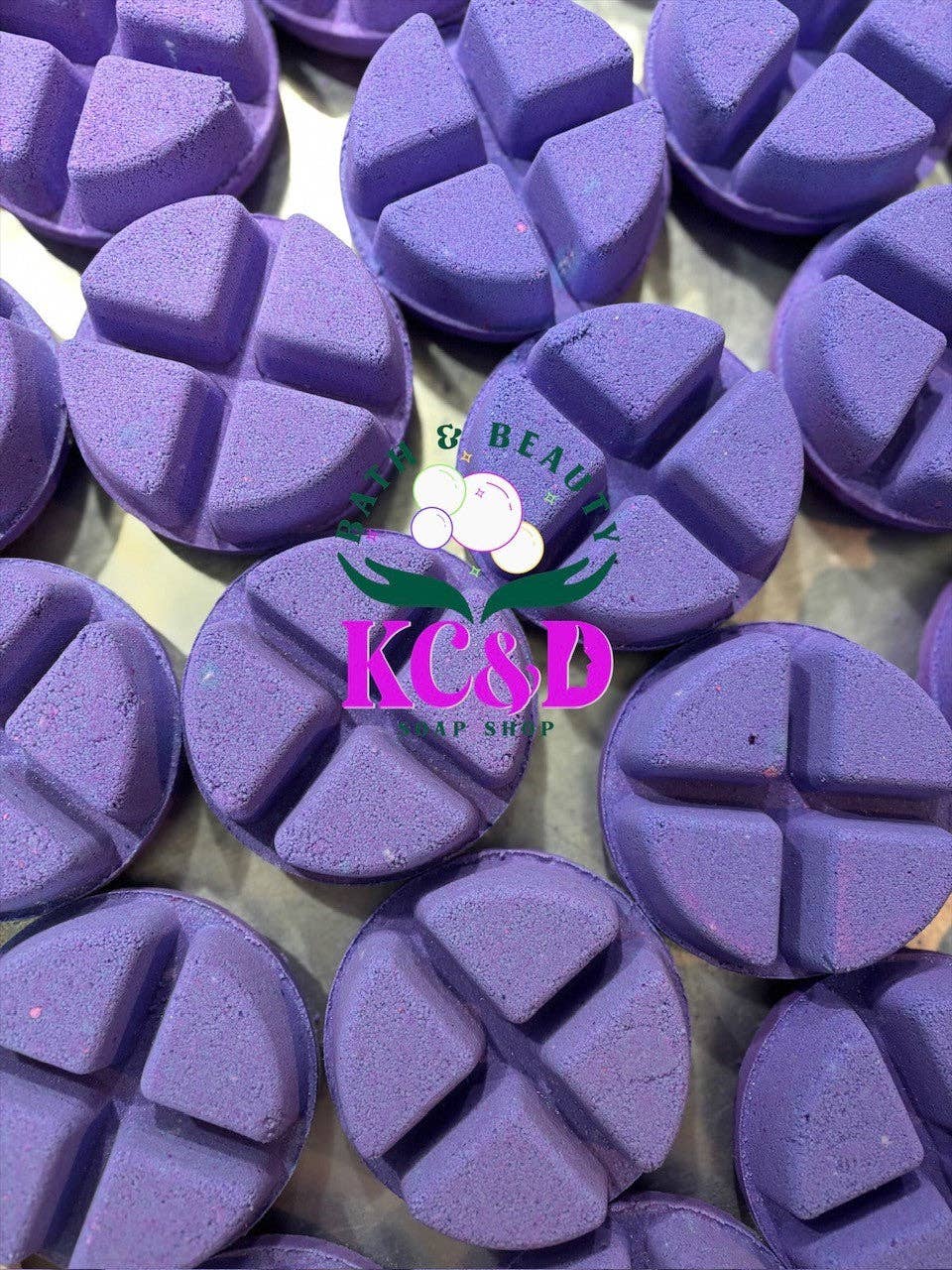 KC&D Soap Shop - Wholesale Shower Steamer/Bomb - Menthol Shower Steamers with Lavender Essential Oil3