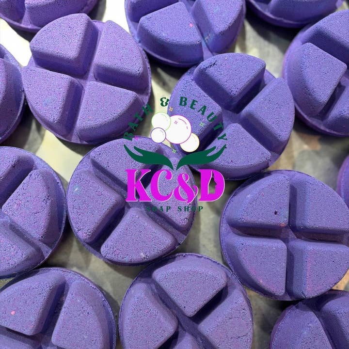 KC&D Soap Shop - Wholesale Shower Steamer/Bomb - Menthol Shower Steamers with Lavender Essential Oil3