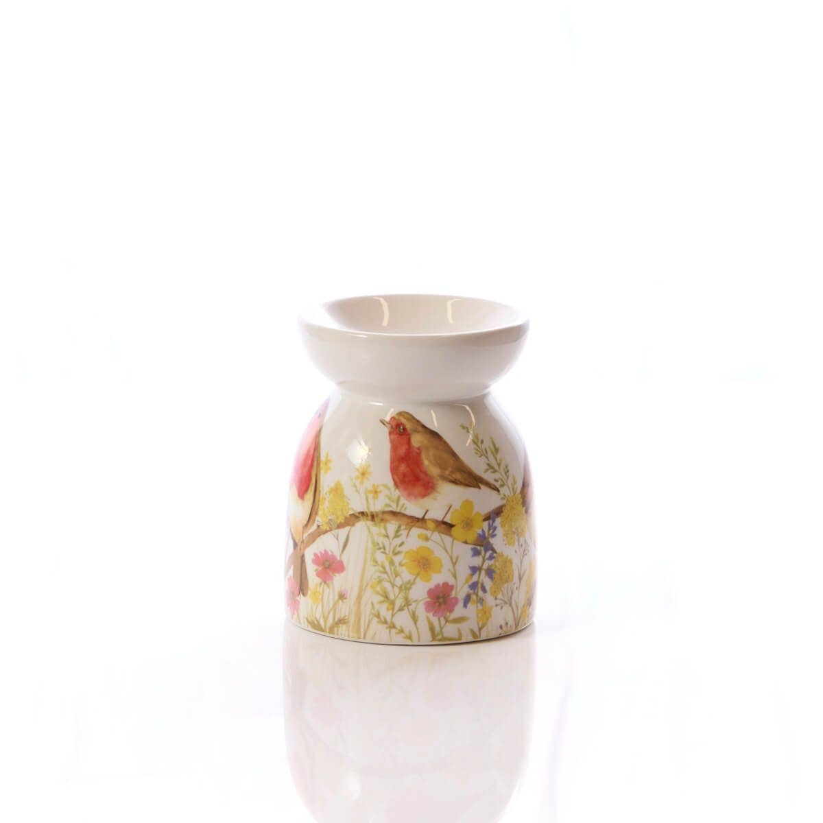 Langs - Wholesale Wax Warmer - Robin Floral Ceramic Wax Melt Burner2
