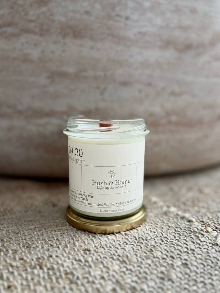 09:30 Morgenhavregryn | Ikke-giftigt vegansk stearinlys for engroshandel hos Hush et Home