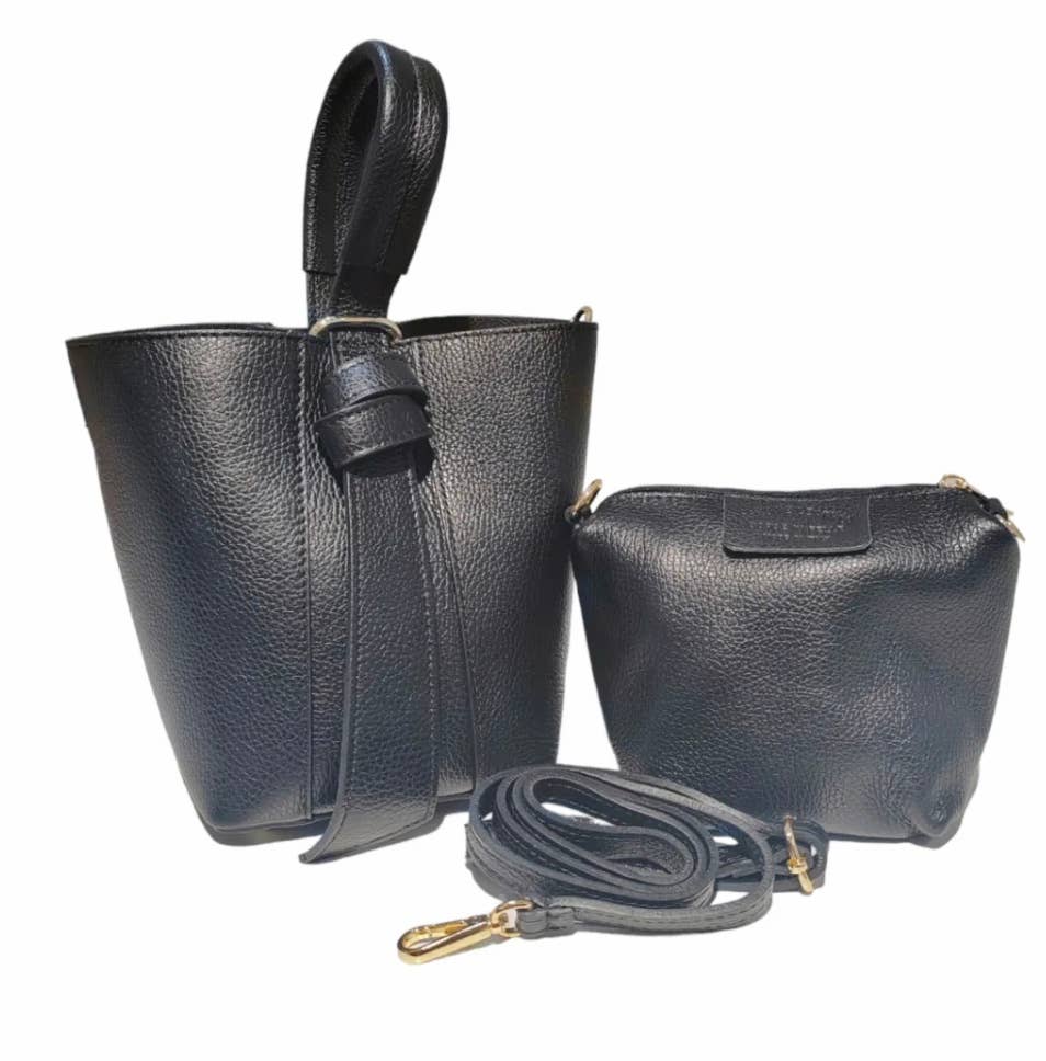 JIJOU CAPRI - Wholesale Top Handle Bag - Women's - STBIBI Leather Bucket Bag & Pouch JIJOU CAPRI9
