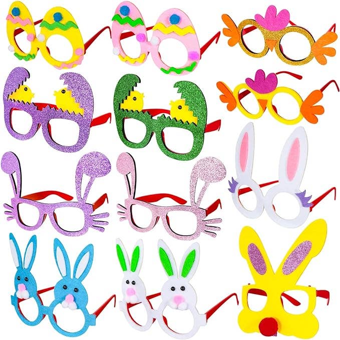 Óculos de Páscoa Fun Phelt para crianças por atacado de SugarQuoteMeNot LLC