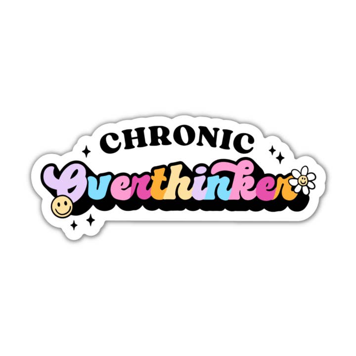 Sunshine & Lemons Co. - Wholesale Sticker - Chronic Overthinker Vinyl Sticker0