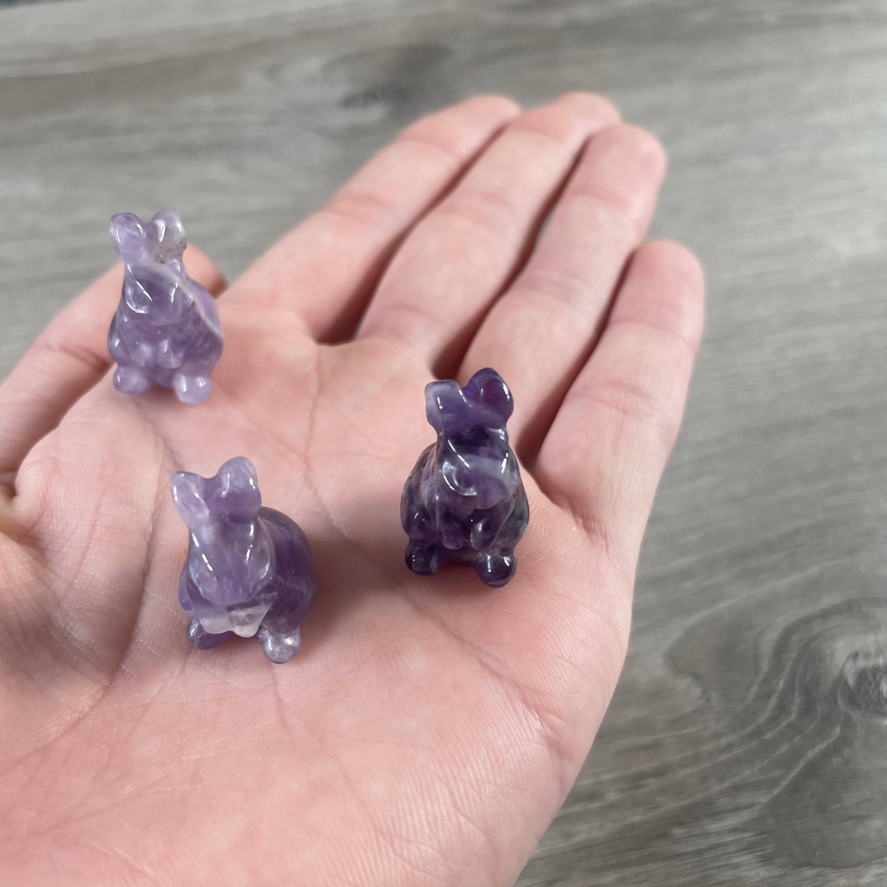 Keystone Crystals - Wholesale Decorative Figurine - Bunny Rabbit Figurine Small Carved Gemstone Figurine4