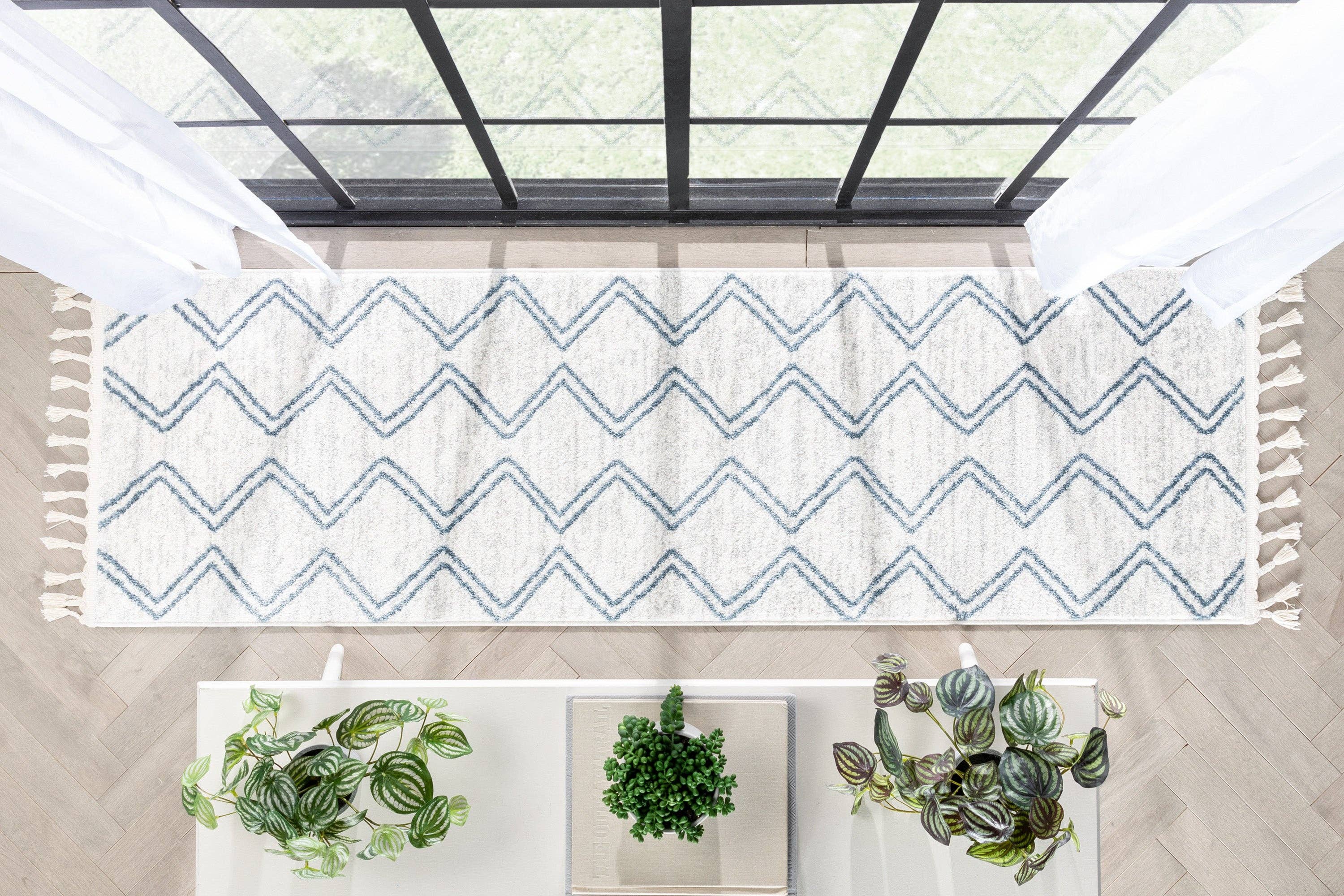 Well Woven – Großhandel Teppichvorleger – Kind & Baby – Reeve Moderner Zick-Zack-Zick-Zack-Kinderteppich in Elfenbeinfarben10