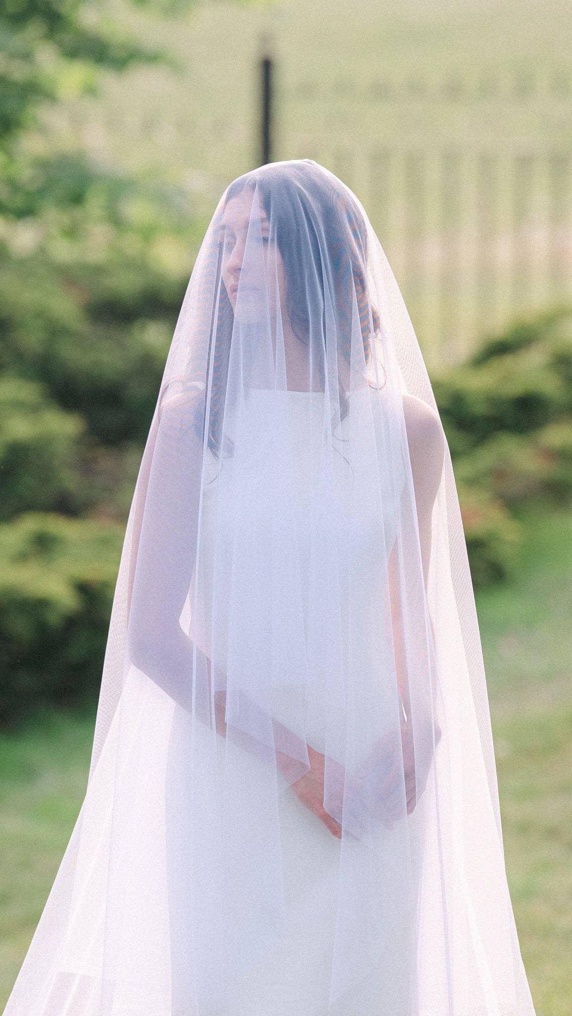 Miss Foxine Couture - Wholesale Veil - Women's - Heavenly Full Wedding Veil with Blusher
