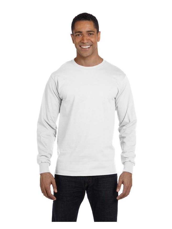 Total Apparel - Wholesale T-Shirt - Unisex - Gildan Dryblend 50/50 Long Sleeve Blank T-Shirt | 8400