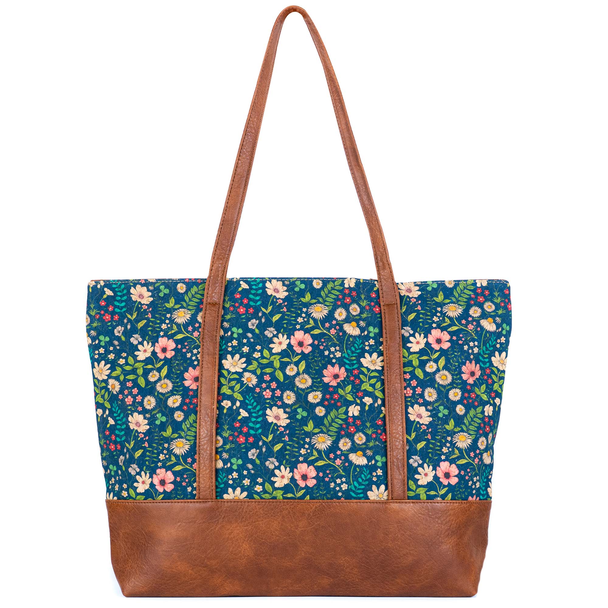 Meninas Bonitas Cork - Wholesale Tote Bag - Women's - Cork Tote Bag with Vegan Leather Straps BAG-23711