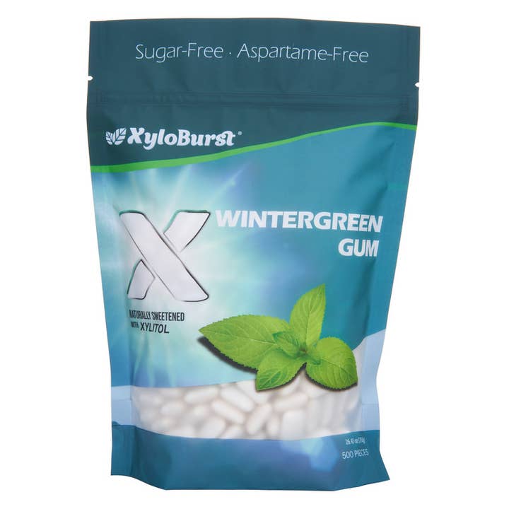 XyloBurst Sugar Free Xylitol Wintergreen Gum 500 ct. Jar for wholesale by Focus Nutrition