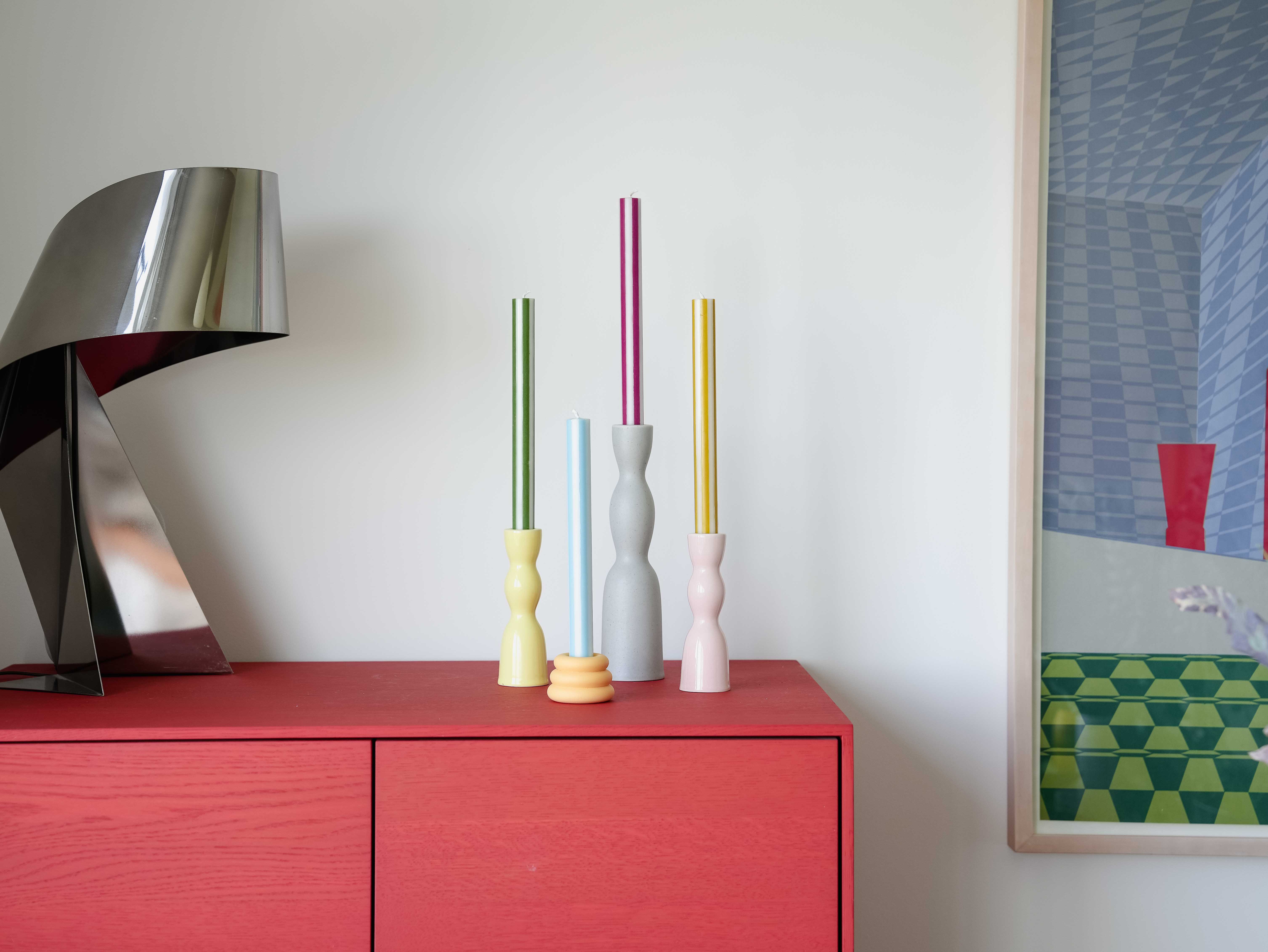 YOD&CO - Wholesale Tapered Candle/Candlestick - Stripe Dinner Candle (STOCK)28