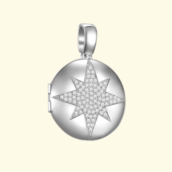 KAGI - Wholesale Locket necklace - Kagi Silver Stella Locket Pendant - L3
