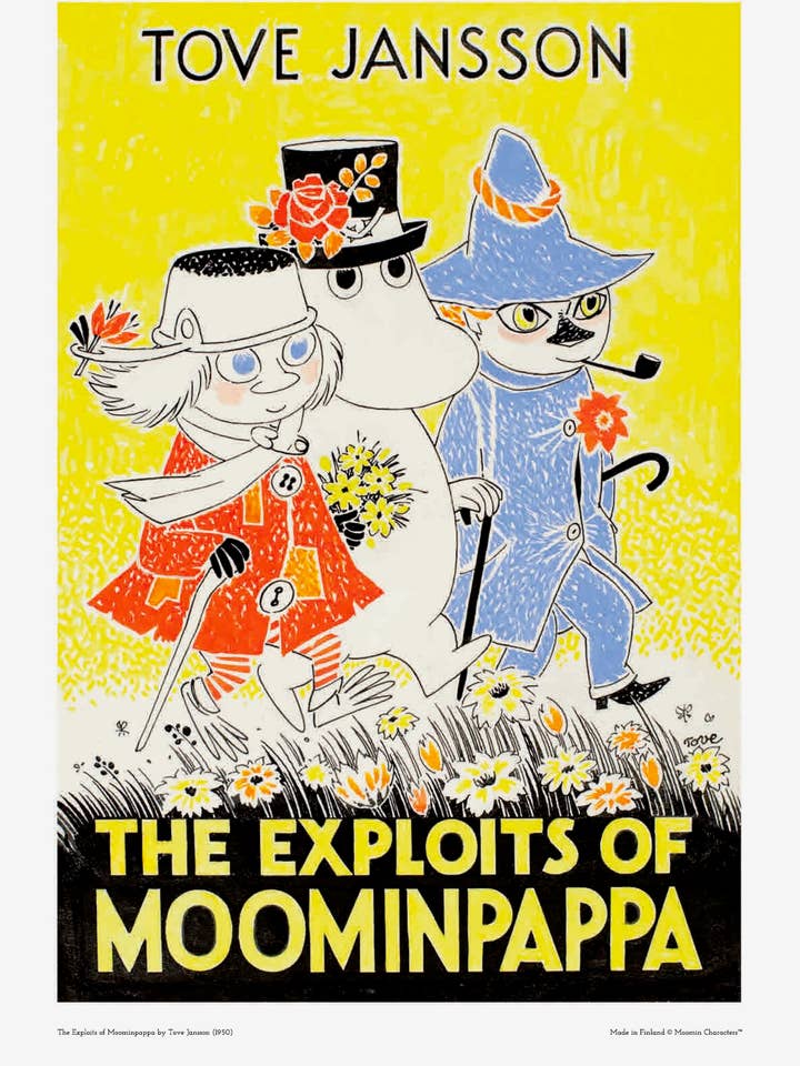 Moomin — Les Exploits de Moominpappa, œuvre en bois, grande pour la vente par Come to Finland