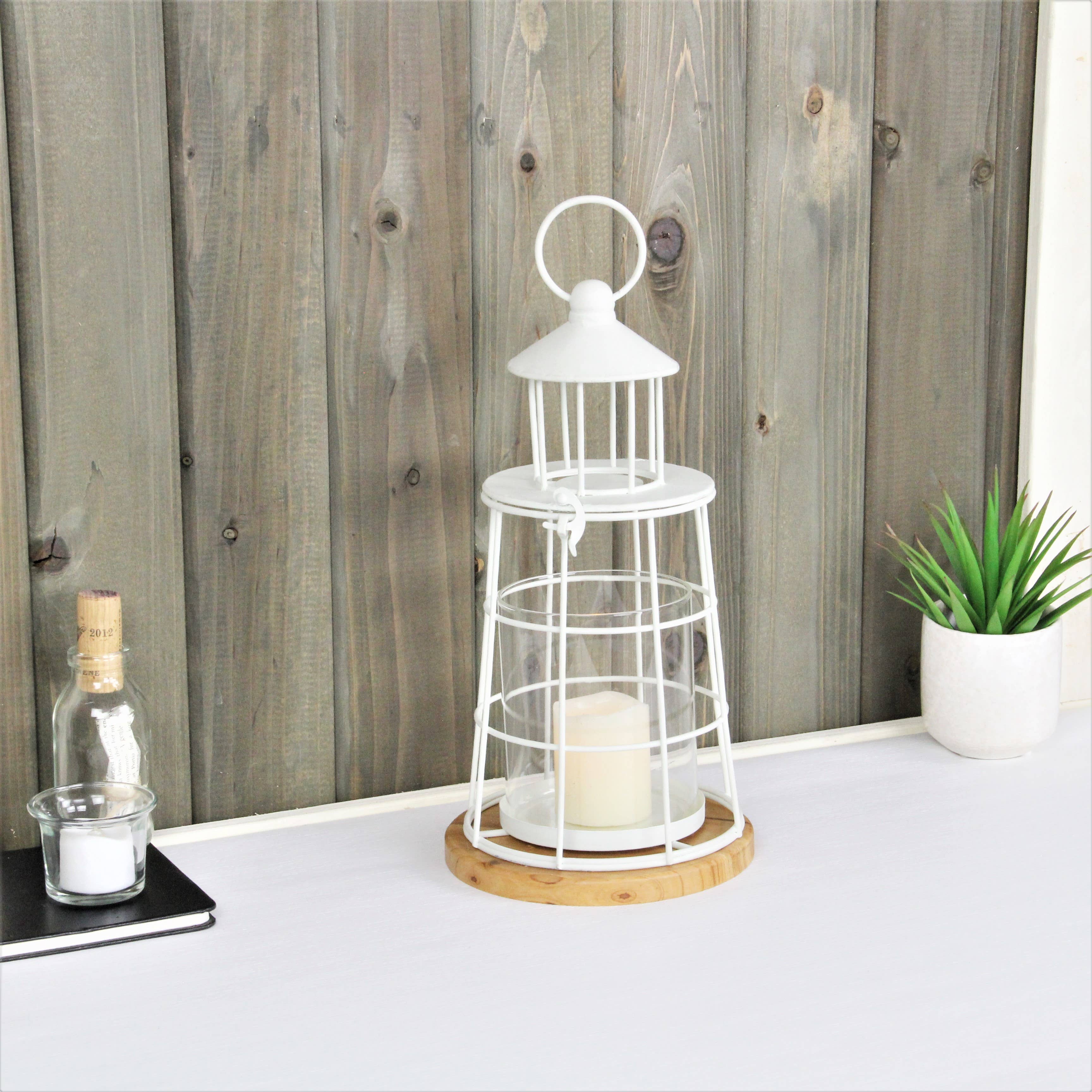 Cheungs Home Decor - Wholesale Lantern - Caler White Lighthouse Styled Metal Lantern9