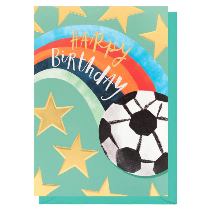 Football Birthday Card | Gender Neutral | Child Birthday for wholesale by Louise Tiler