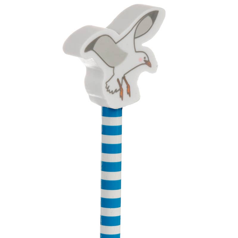 Puckator EU - Vente Crayons - Crayon à papier HB avec gomme en forme de mouette4