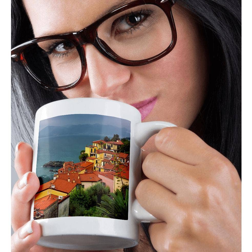 3dRose - Wholesale Coffee Mug - 3dRose, Italy, Liguria, Tellaro. Overview of seaside village. , Mug9
