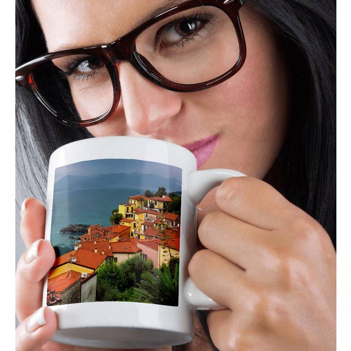 3dRose - Wholesale Coffee Mug - 3dRose, Italy, Liguria, Tellaro. Overview of seaside village. , Mug9