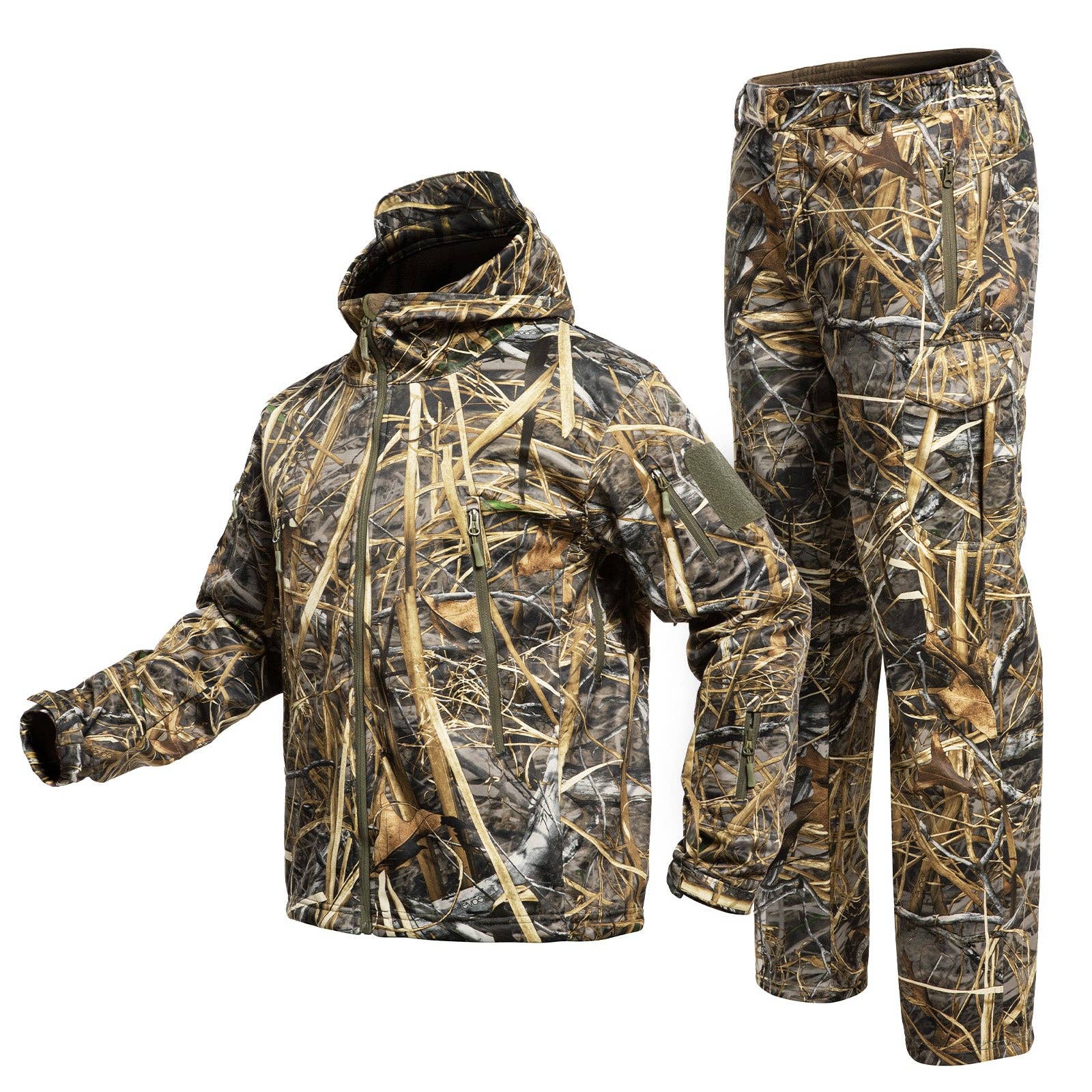 Antarctica Outdoors - Wholesale Top & Pant Set (NOT Loungewear) - Men's - Quiet Hunting Clothes Suit Clothing Gear Camouflage Hoodie Jacket Pants0