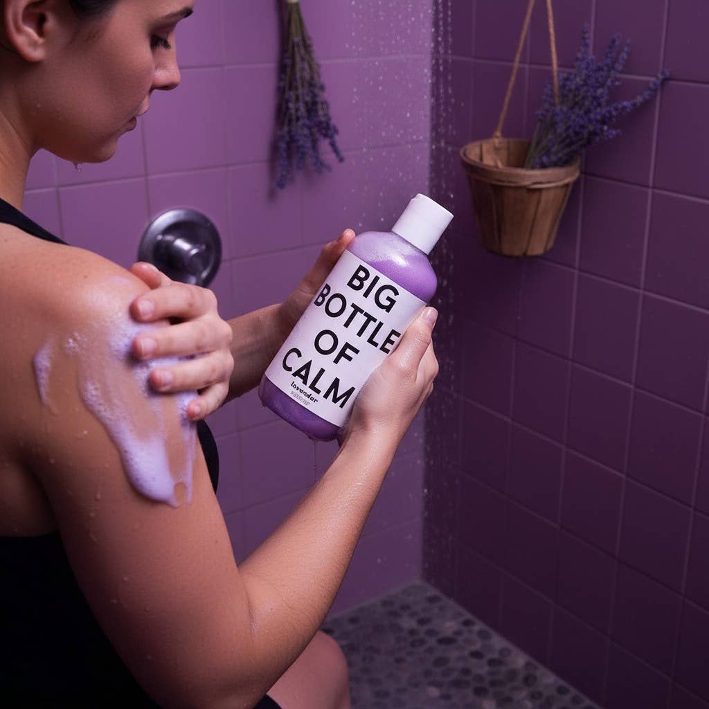 Pure Drop - Wholesale Body Wash/Shower Gel - Big Bottle Of Calm Lavender Shower Gel, Body Wash1