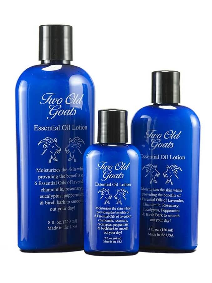 Two Old Goats Essential Oil Lotion for wholesale by The Original Two Old Goats, LLC