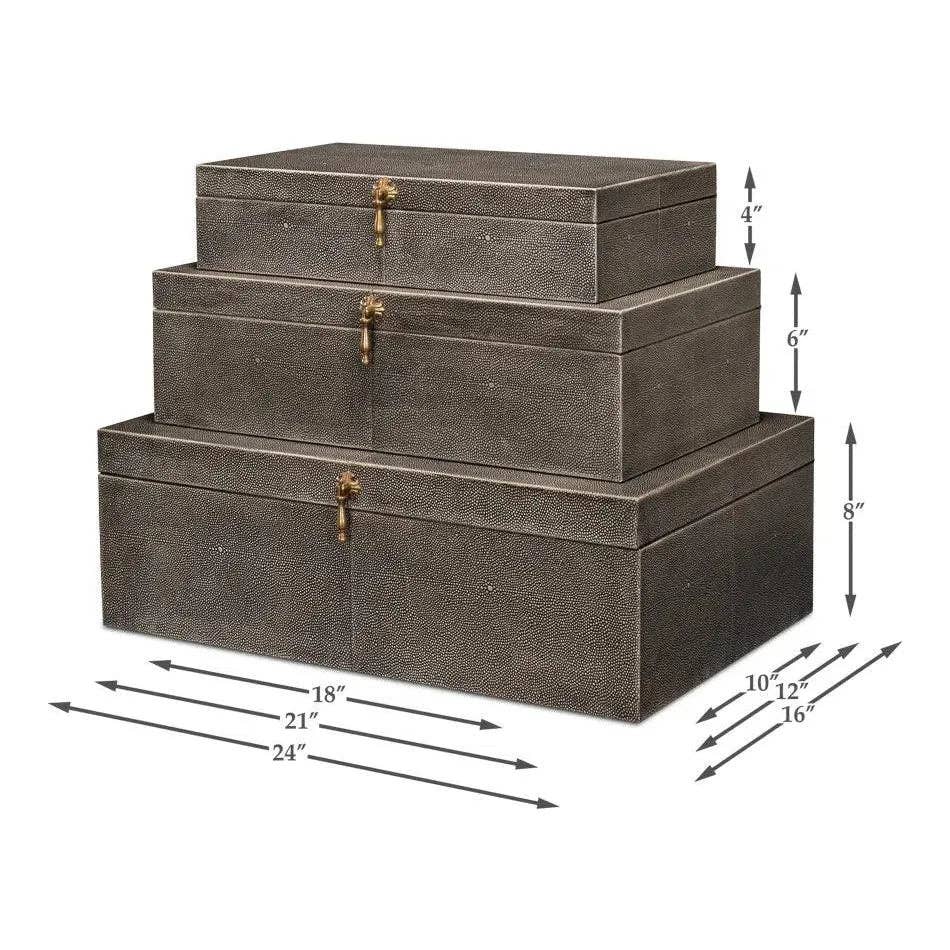 LOOMLAN - Venta al por mayor Cajas decorativas - Juego de tres cajas nido Cosmos11