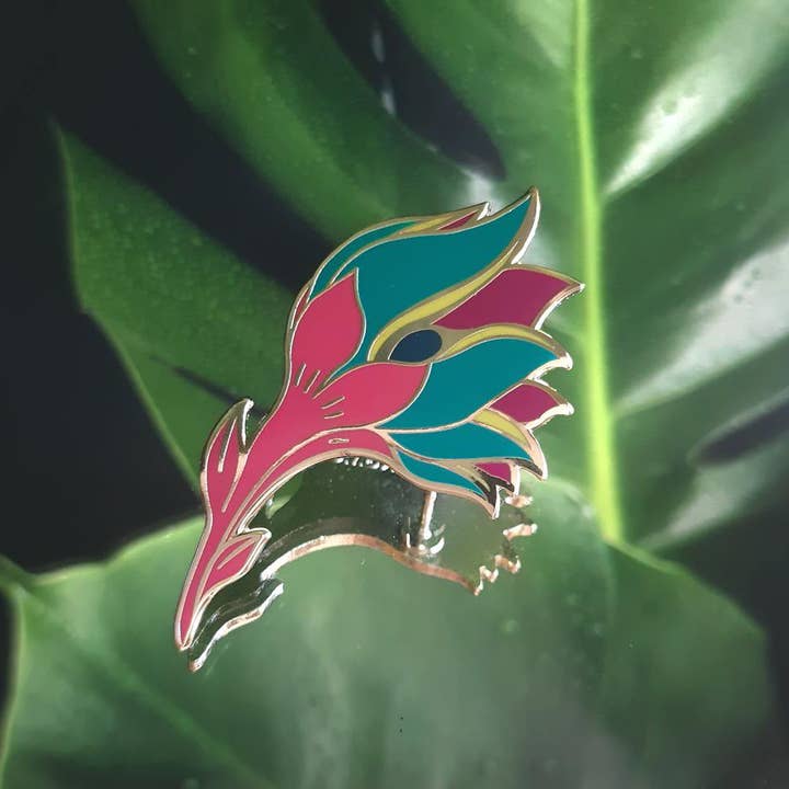 Birds of Paradise: Hard Enamel Pin for wholesale by Art of Tangmo
