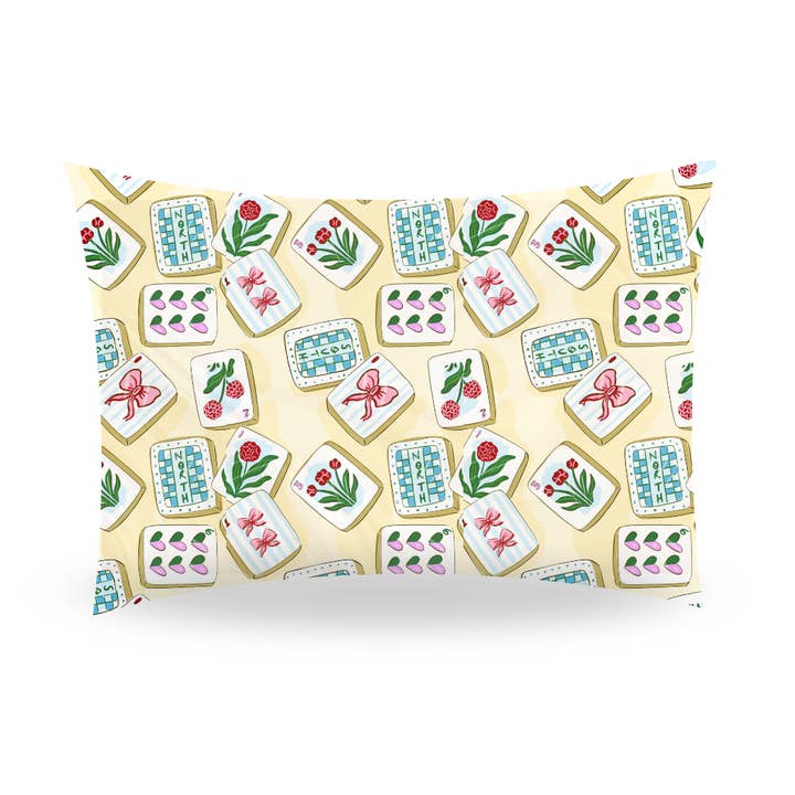 Mahjong Satin Pillowcase for wholesale by Hang Accessories