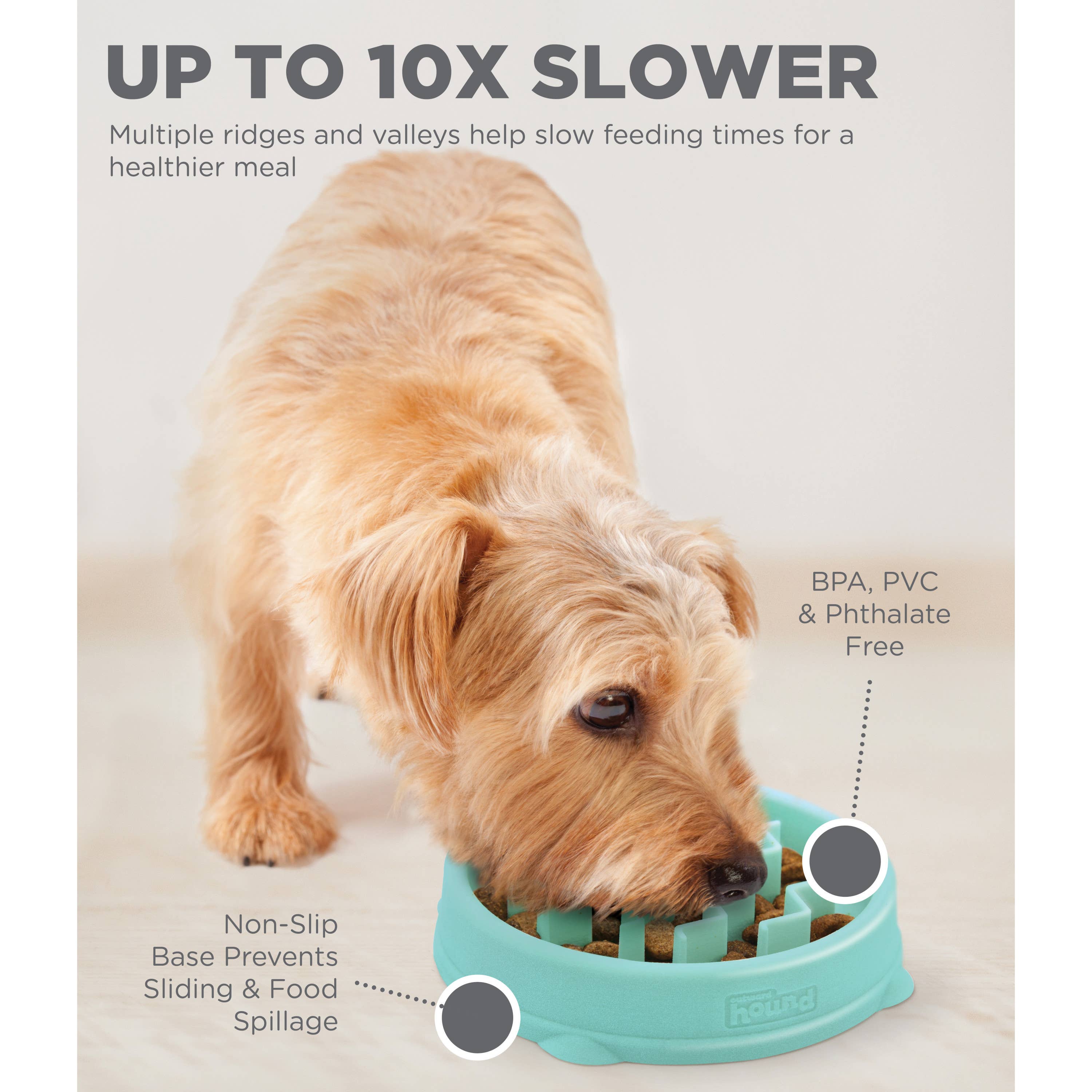 Pet Palette Distribution - Wholesale Pet Bowl - Cat/Dog - Outward Hound Fun Feeder Slo Bowl Dog Feeder Mint Small2