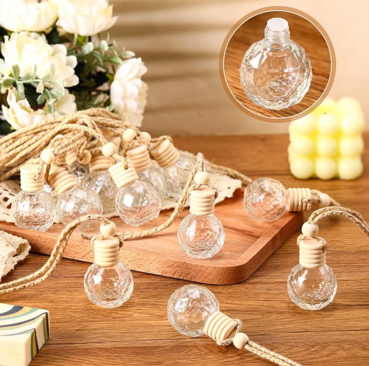 Poorely Made Crafts - Wholesale Car Freshener - Unisex - Acqua Di Gio Glass Car Diffuser Freshie - Pick your bottle9