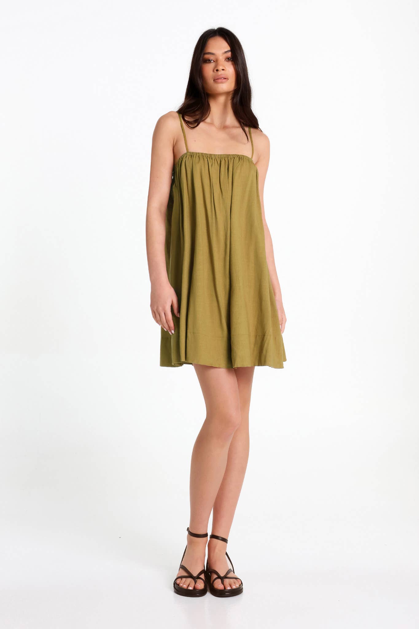 Lost in Lunar - Wholesale Dress – Women's - Ferrera Mini Dress- Olive