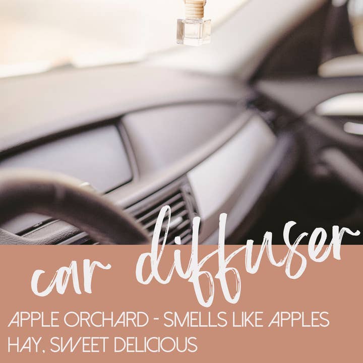 Diffuseur de voiture - Diffuseur de voiture suspendu - VERGER DE POMMIERS - Pomme pour la vente par Skin Revival