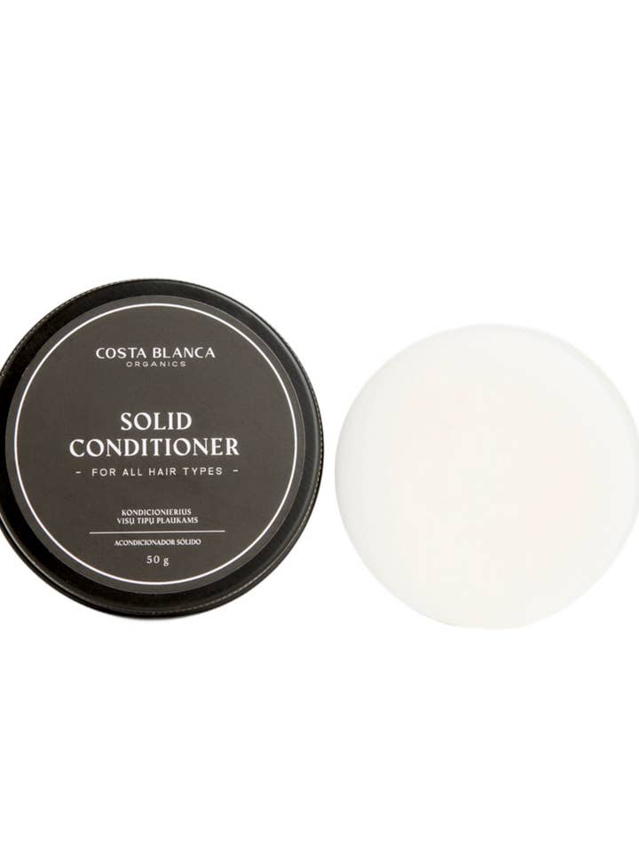 Barre de revitalisant solide pour tous types de cheveux pour la vente par Costa Blanca Organics