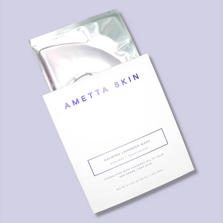 AMETTA SKIN CARE - Wholesale Skincare Face Mask - Calming Lavender Collagen Mask7