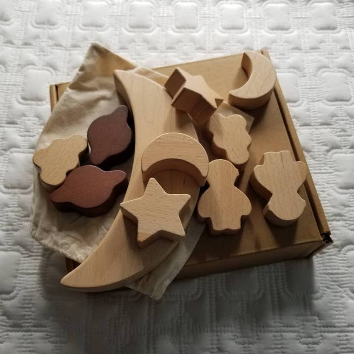 D & C TOYS - Wholesale Wood Toy - Kids - Stars and Moon Balance Game3