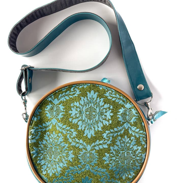 Crystalyn Kae Accessories - Venta al por mayor Bandolera - Mujer - Circle Bag - Bandolera redonda de tela vintage8