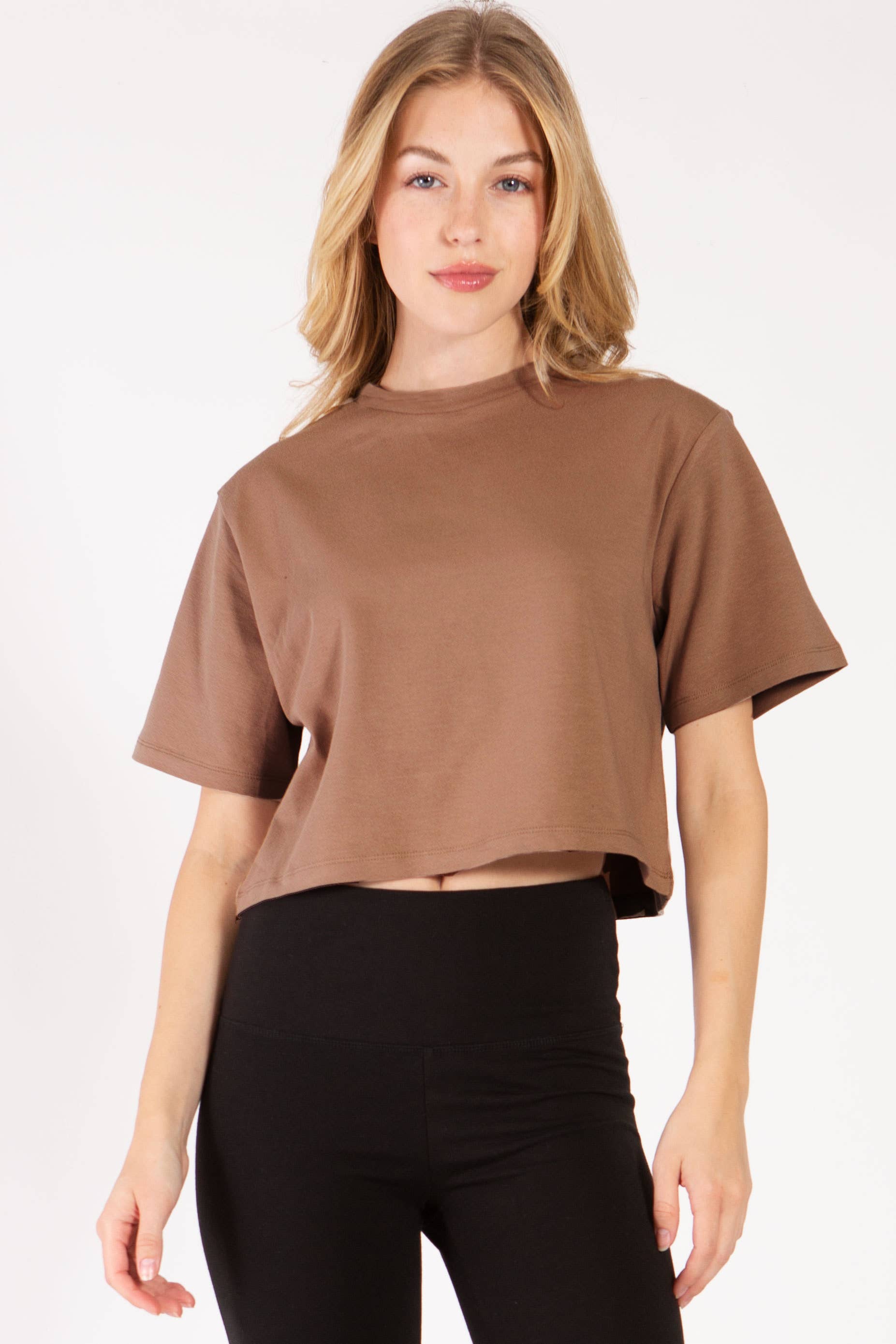 Color 5 – wholesale T-shirt – women's – Cotton lycra over size cropped t shirts with loose fit13