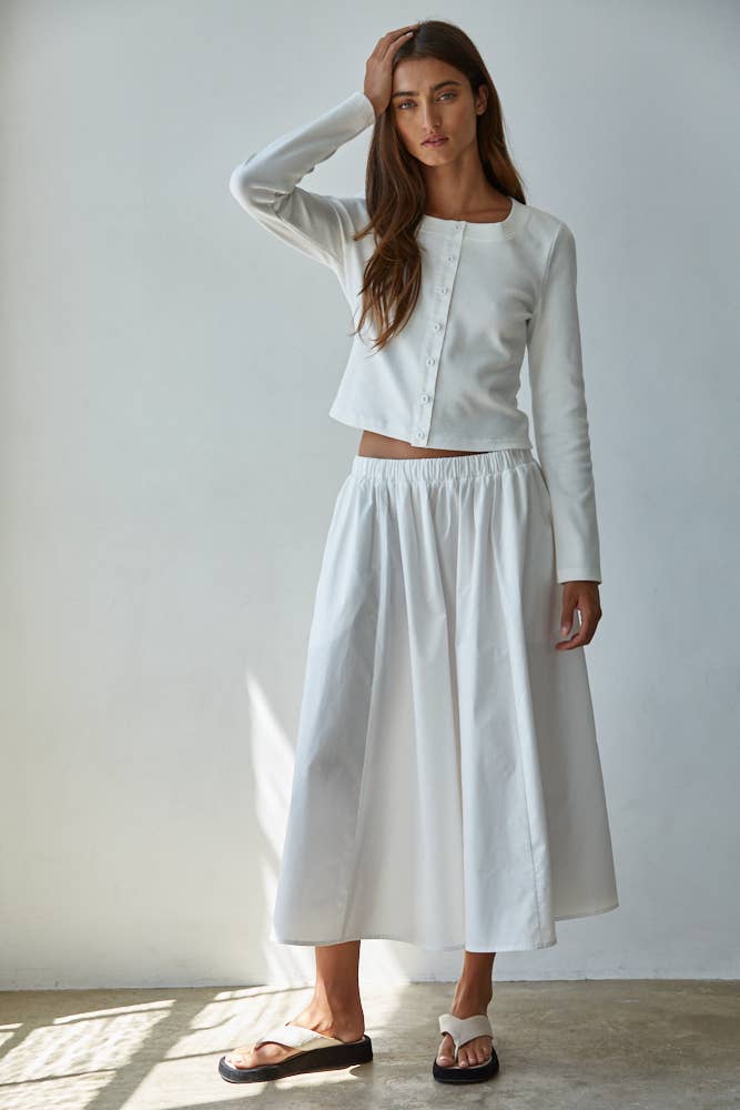 By Together - Wholesale Cardigan - Women's - L8829T | Knit Cotton Spandex Ribbed 3/4 Sleeve Cardigan7