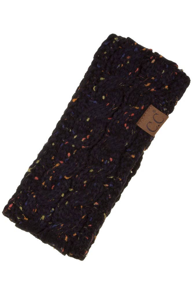 Hana – wholesale Pannband - Dam – C.C Chunky Stickad Confetti Sherpa fodrad pannband0