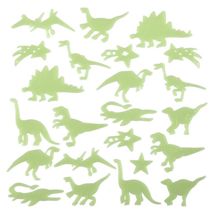 La Luna Bella - Toys - Wholesale Classic Toy - Kids - Glow In Dark Dinosaur Stickers 24ct - LLB Toys1