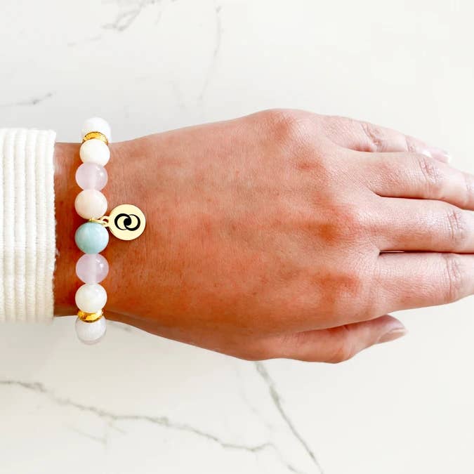 everlur - Vente Bracelet de perles - Bracelet de pierres précieuses pour la fertilité et la grossesse | Bracelet en cristal5