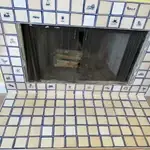 Elspeth Gardner Ceramics - Wholesale Wall Tile - Hand painted delftstyle ceramic tile Lighthouse in 2 sizes8