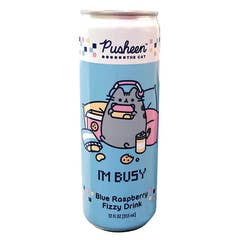 L&F Universal Goods - Wholesale Soda/Carbonated Drink - PUSHEEN BLUE RASPBERRY FIZZY DRINK 12OZ/12CT