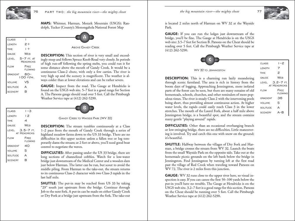 AdventureKEEN - Wholesale Nature & Outdoors Book - Canoeing & Kayaking West Virginia 5e1