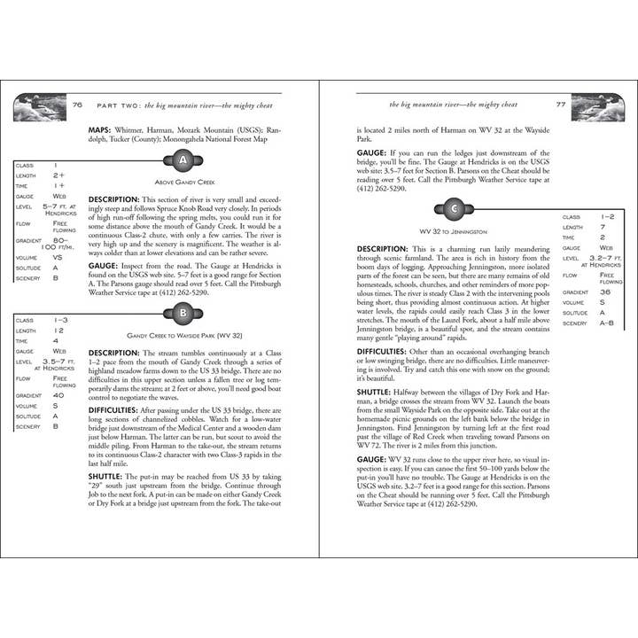 AdventureKEEN - Wholesale Nature & Outdoors Book - Canoeing & Kayaking West Virginia 5e1